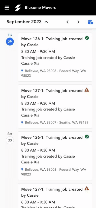 mover app - Job Details.gif